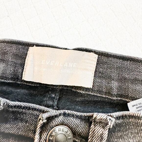 Everlane The Authentic Stretch Slim Bootcut Jean Black Denim Size 24 - Picture 3 of 7